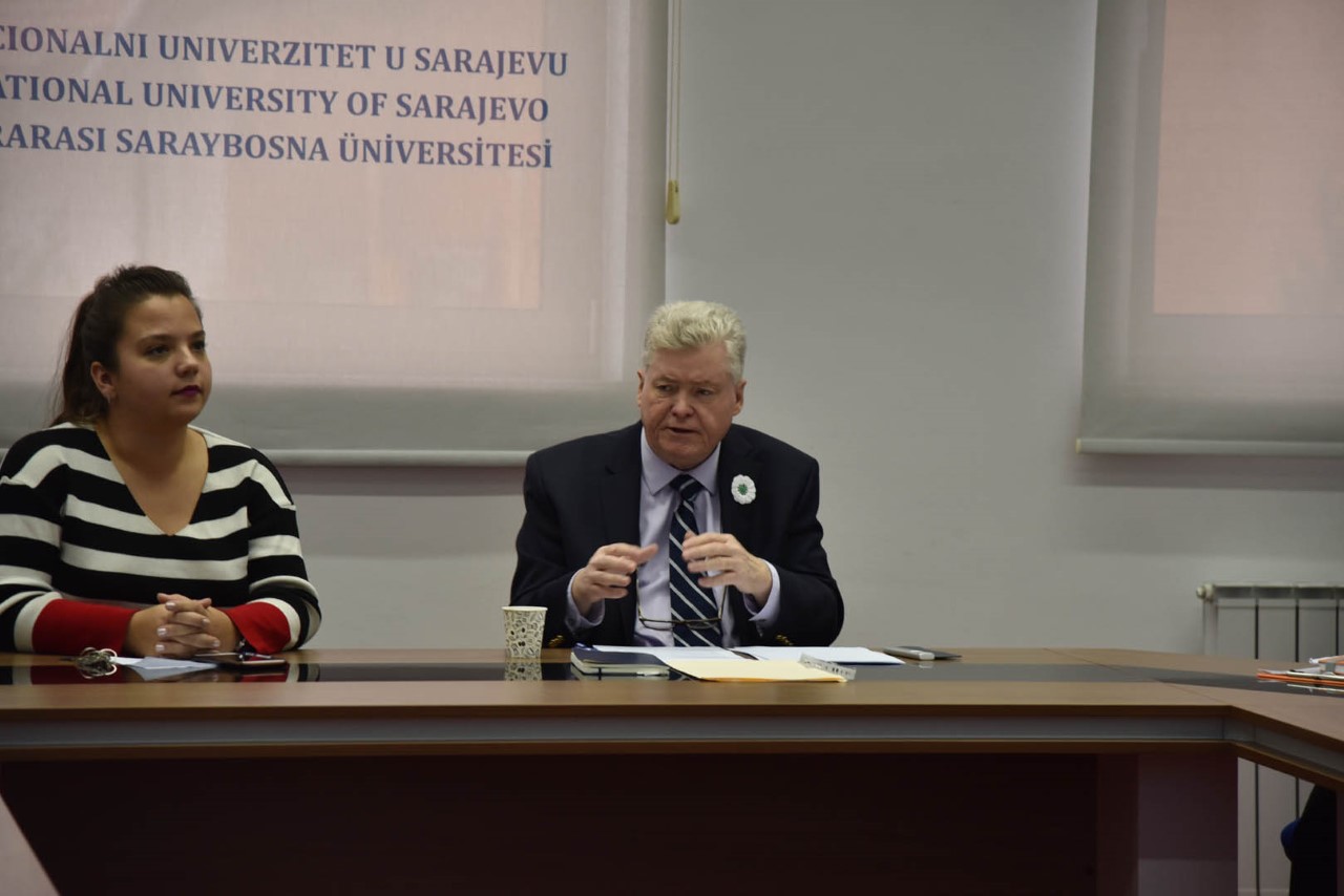 Prof. Dr. David Pettigrew held a lecture at IUS