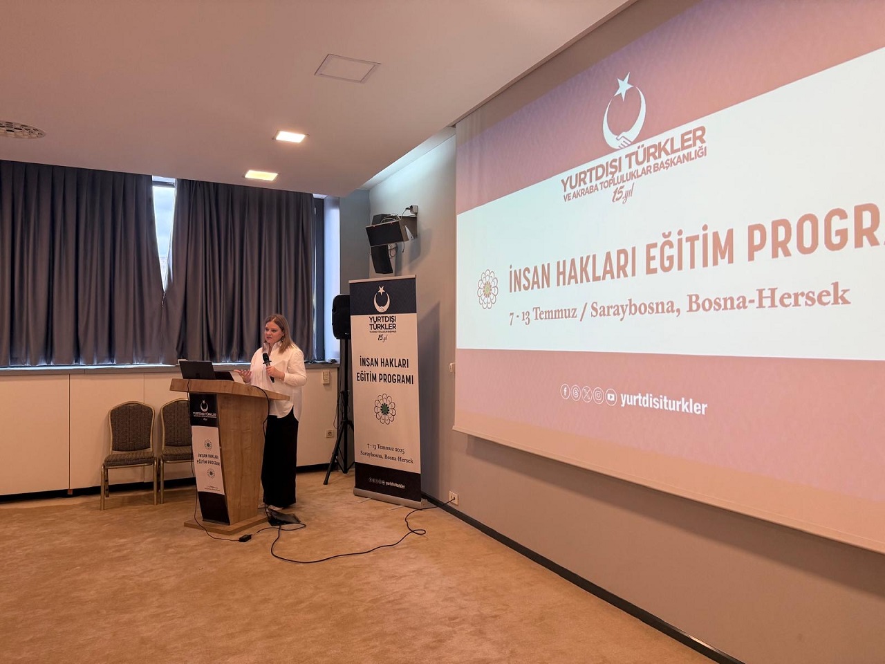 Yard. Doç. Dr. Hana Šarkinović-Köse, Srebrenica ve Gazze’nin Hukuki Karşılaştırması Konulu Konferans Veriyor