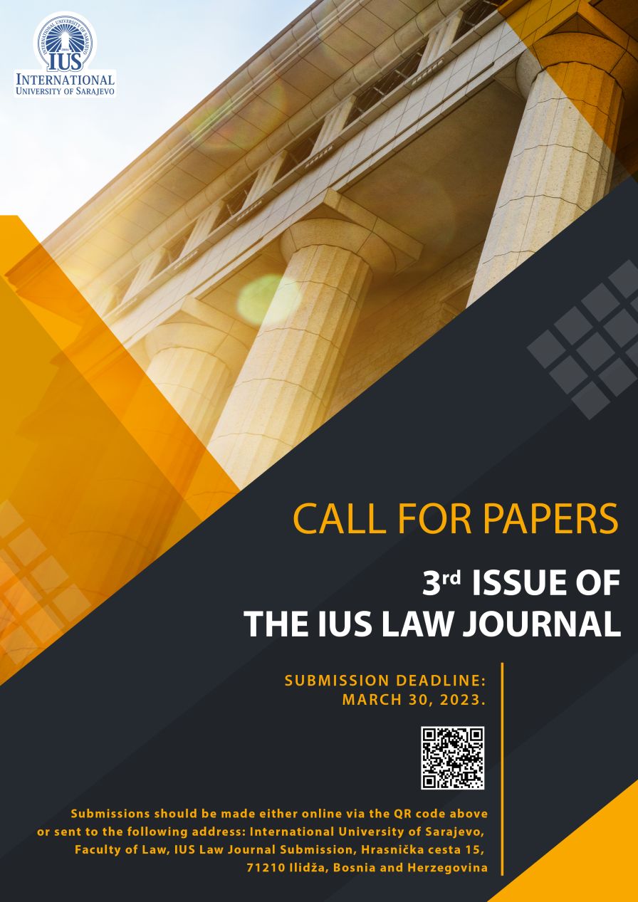 IUS Law Journal - CALL FOR PAPERS