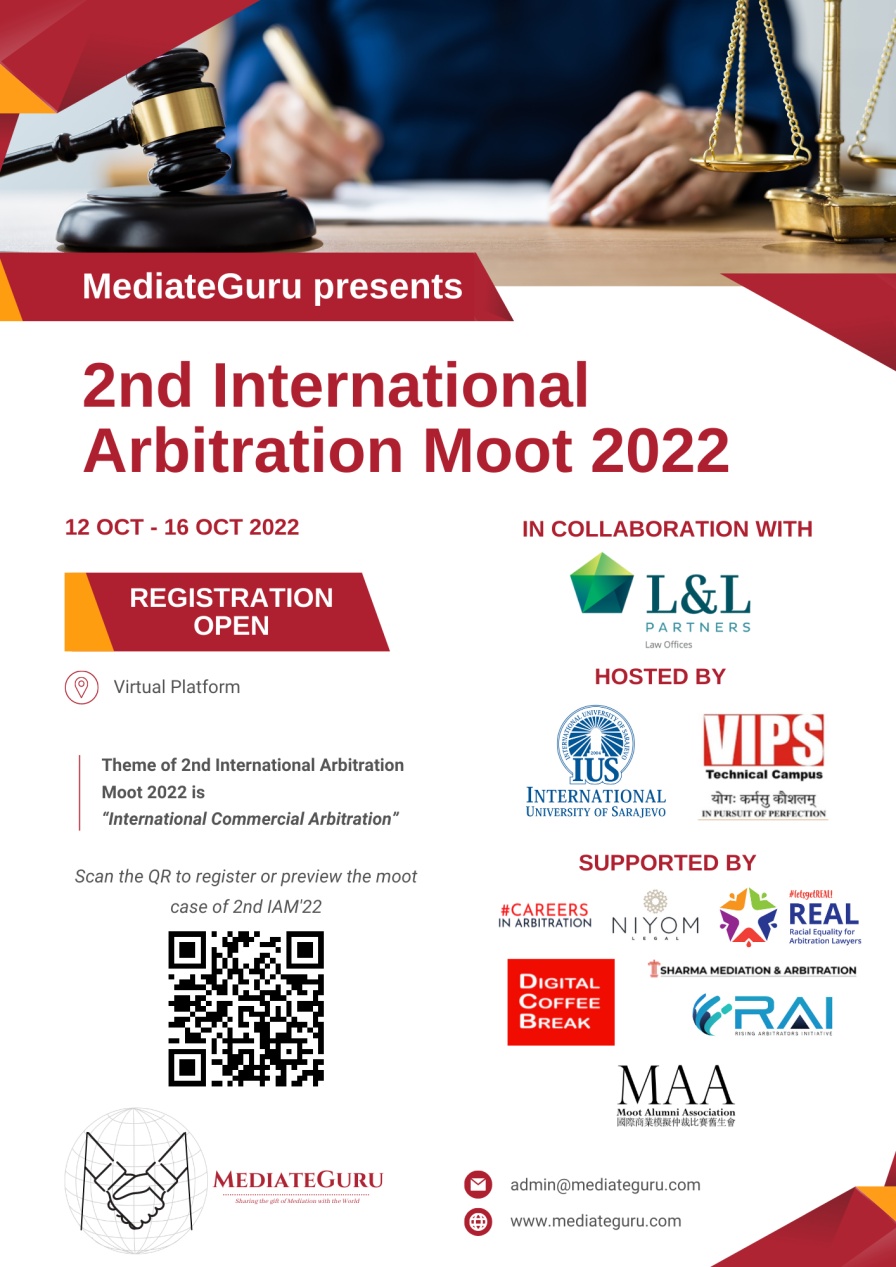 MediateGuru’s 2nd International Arbitration Moot 2022
