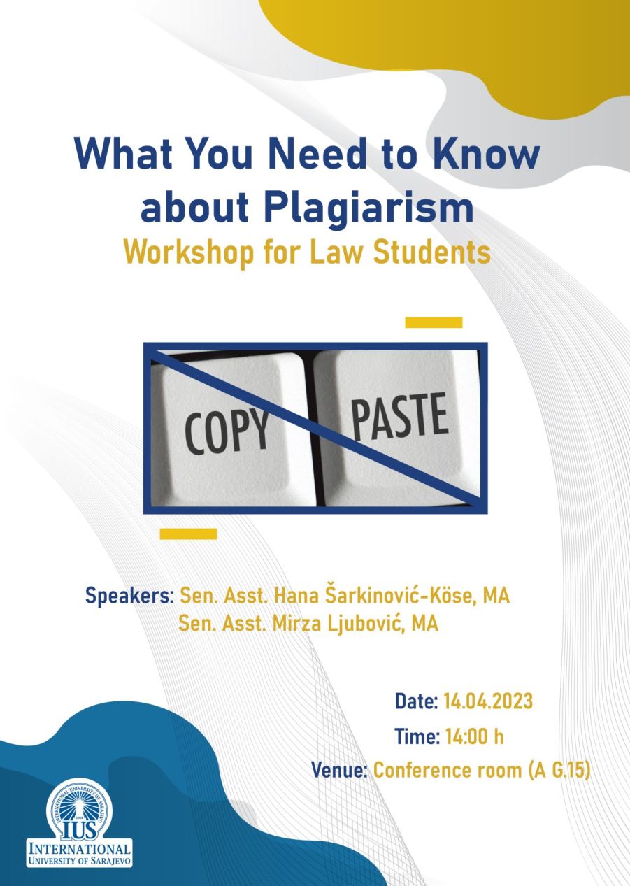 What You Need to Know about Plagiarism - Workshop for FLW Students