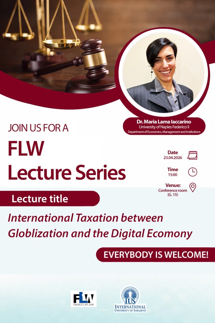 FLW Lecture Series: International Taxation between Globalization and the Digital Economy.