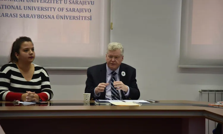 Prof. Dr. David Pettigrew held a lecture at IUS