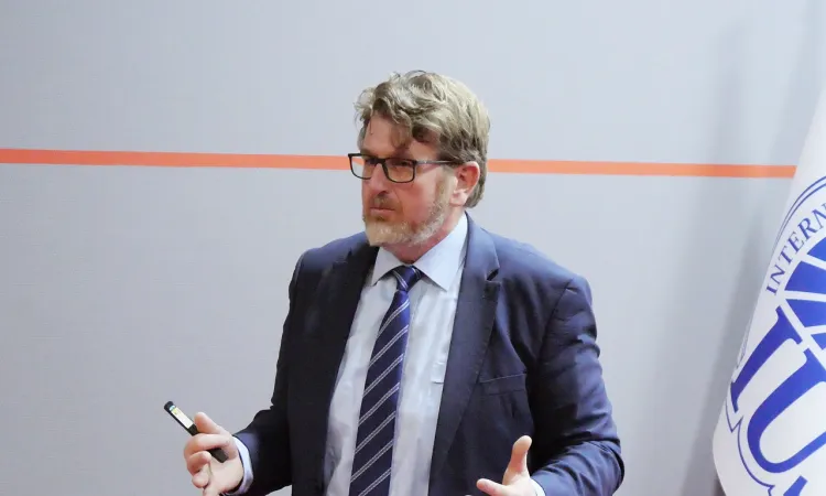 Mr. Nijaz Avdukić Delivers Lecture on Youth Retention Strategies at IUS