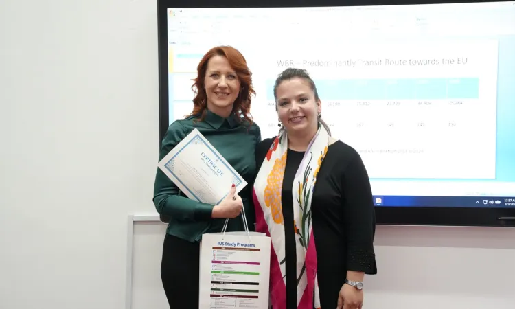 Dr. Nermina Jerković Delivers Lecture on Irregular Migration and Security Risks