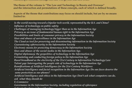 IUS Law Journal - Call for Papers (DEADLINE EXTENDED)
