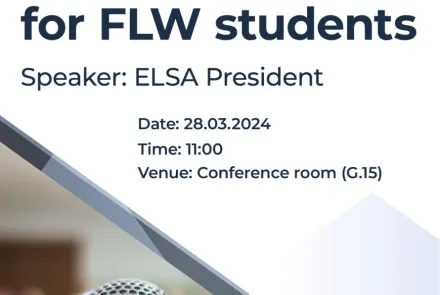 ELSA Info Day for FLW Students