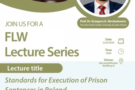 FLW Lecture Series: Standards for Execution of Prison Sentences in Poland